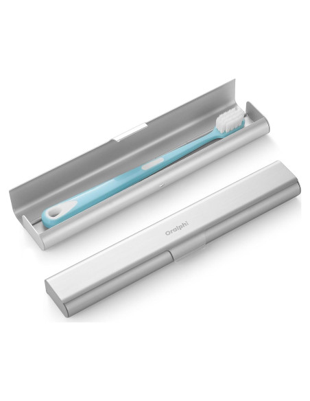 Estuche de Cepillo de Dientes Aluminio Oralphi Plata 1 Paquete