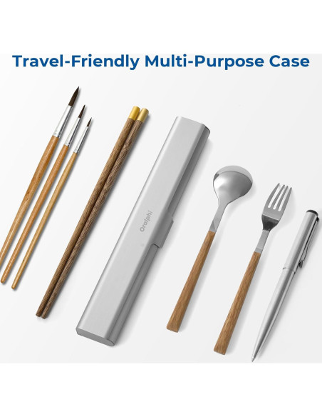 Estuche de Cepillo de Dientes Aluminio Oralphi Plata 1 Paquete