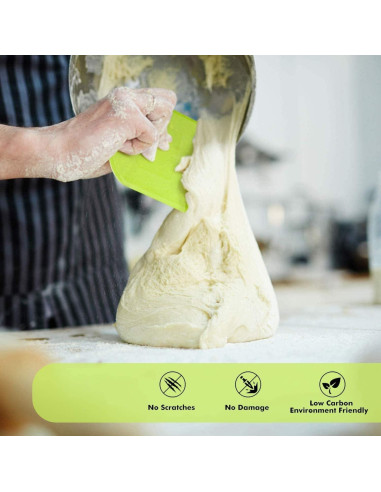 Raspador de Masa Flexible SURDOCA 3P 12x9.5cm Antideslizante