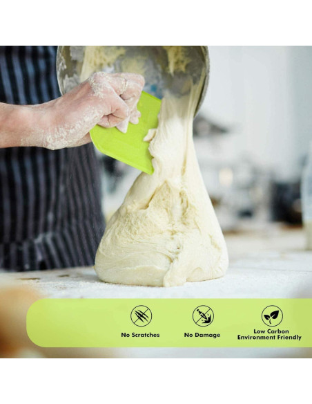 Raspador de Masa Flexible SURDOCA 3P 12x9.5cm Antideslizante