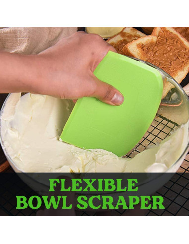 Raspador de Masa Flexible SURDOCA 3P 12x9.5cm Antideslizante