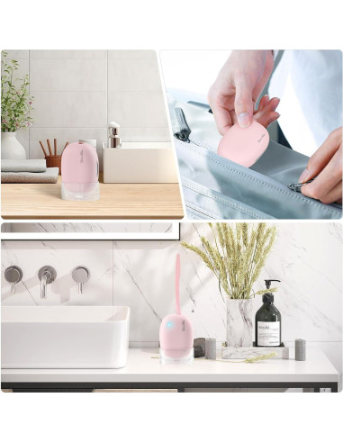 Estuche Desinfectante UVC YourMate Rosa para Cepillos de Dientes