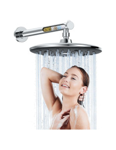 Cabezal de Ducha de Lluvia KOSNEW 22,86 cm con Filtro