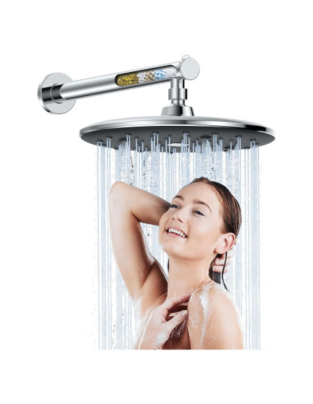 Cabezal de Ducha de Lluvia KOSNEW 22,86 cm con Filtro