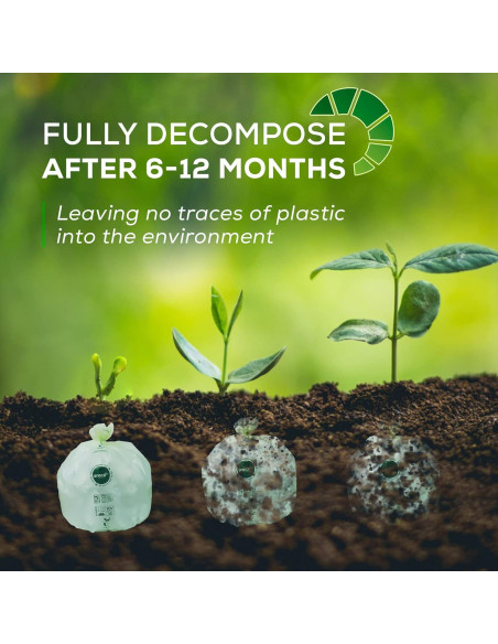 Bolsas Compostables ANECO 2.6 Galones 100 Unidades Extra Gruesas