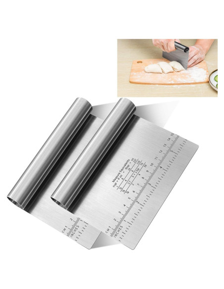 Cortador de Masa y Pizza MS WGO Acero Inoxidable 2PCS