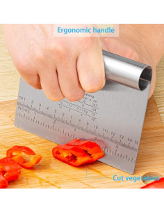 Cortador de Masa y Pizza MS WGO Acero Inoxidable 2PCS 2