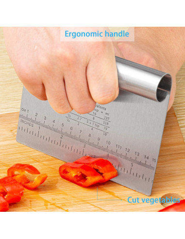 Cortador de Masa y Pizza MS WGO Acero Inoxidable 2PCS