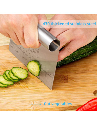 Cortador de Masa y Pizza MS WGO Acero Inoxidable 2PCS