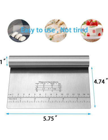 Cortador de Masa y Pizza MS WGO Acero Inoxidable 2PCS