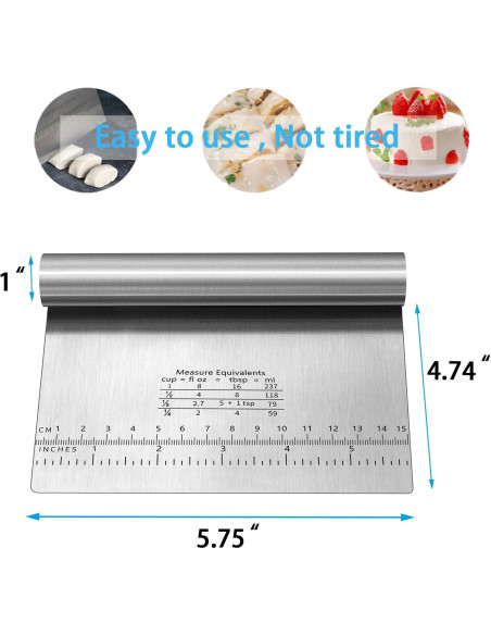 Cortador de Masa y Pizza MS WGO Acero Inoxidable 2PCS