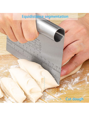 Cortador de Masa y Pizza MS WGO Acero Inoxidable 2PCS