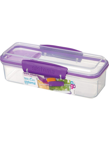 Contenedor de Snack y Dip Sistema Snack Attack To Go 410ml