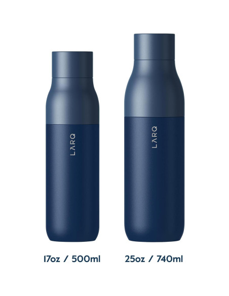 Botella LARQ Tapa Giratoria 500 ml Acero Inoxidable Azul