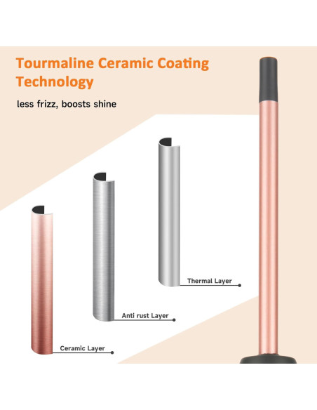 Varita de Rizar LXMTOU 3/8" Cerámica Turmalina Ajustable