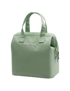 Bolsa de Almuerzo Aislada Mziart Verde Claro 9L Térmica