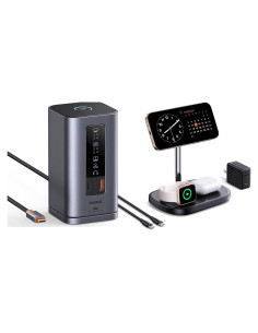 Baseus Estación de Acoplamiento 11 en 1 + Cargador Inalámbrico 3 en 1