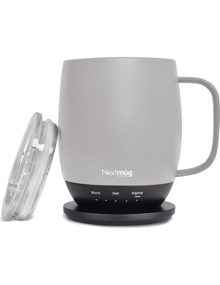 Taza autocalentable Nextmug 414 ml color Almendra