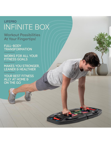 Gimnasio Portátil LifePro LP-INFTBXPL con Bandas de Resistencia