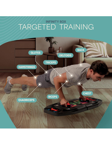 Gimnasio Portátil LifePro LP-INFTBXPL con Bandas de Resistencia