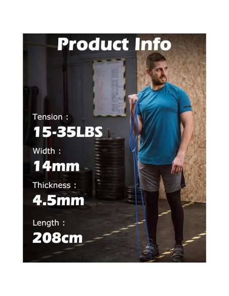 Bandas de Resistencia Zacro 15-35KG para Ejercicio y Dominadas