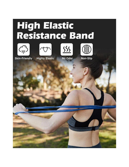 Bandas de Resistencia Zacro 15-35KG para Ejercicio y Dominadas