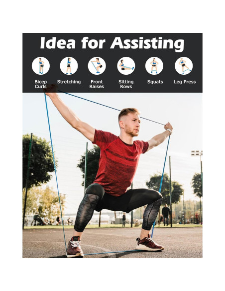 Bandas de Resistencia Zacro 15-35KG para Ejercicio y Dominadas