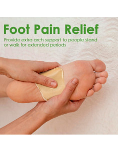Inserts de Soporte Arqueado Beautulip para Pies Planos - Gel Beige 2