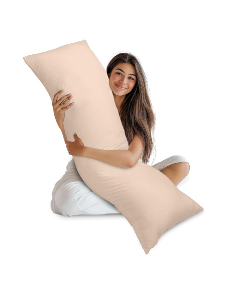Almohada Corporal Utopia Beige 50.8x137.2 cm para Dormir