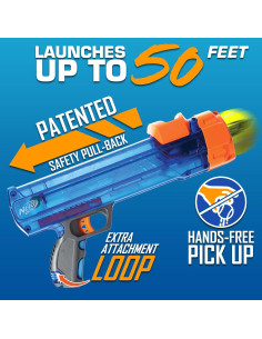 Lanzador de Pelotas para Perros Nerf Dog con 3 Pelotas - 15 m 2