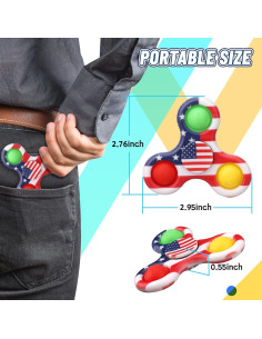 Paquete de 12 Juguetes Fidget Spinner LNCOJOLM para Niños 2