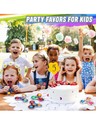 Paquete de 12 Juguetes Fidget Spinner LNCOJOLM para Niños