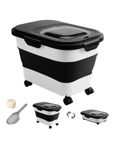 Contenedor de Almacenamiento de Alimentos DDMOMMY 35L Plegable con Ruedas