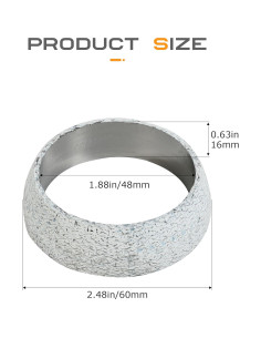 Junta de Colector de Escape SCUARI 48mm - Previene Fugas 2