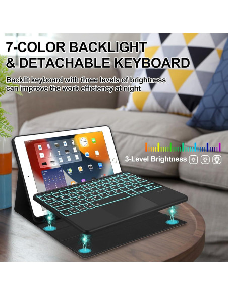 Funda Teclado Táctil D DINGRICH para iPad 10.2" y Pro 10.5"