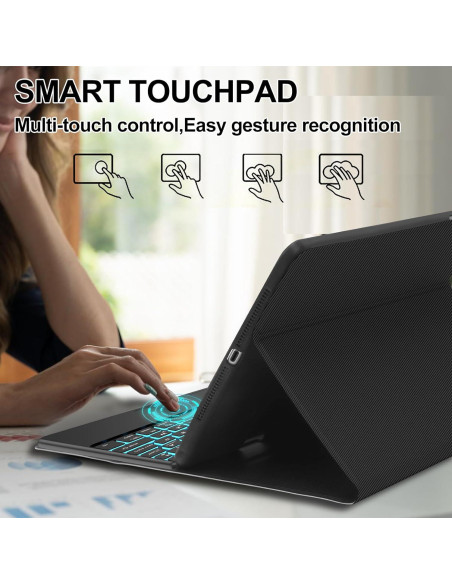 Funda Teclado Táctil D DINGRICH para iPad 10.2" y Pro 10.5"