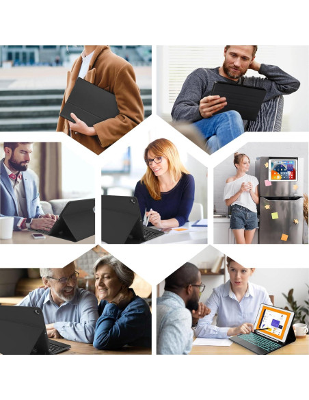 Funda Teclado Táctil D DINGRICH para iPad 10.2" y Pro 10.5"