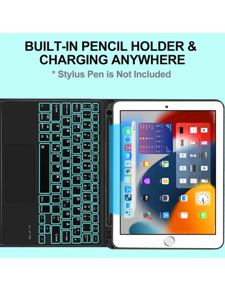 Funda Teclado Táctil D DINGRICH para iPad 10.2" y Pro 10.5"