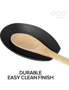 Soporte para cucharas Oggi Spooner acero inoxidable negro 13.34x8.89cm 2