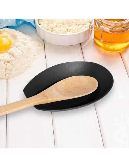 Soporte para cucharas Oggi Spooner acero inoxidable negro 13.34x8.89cm