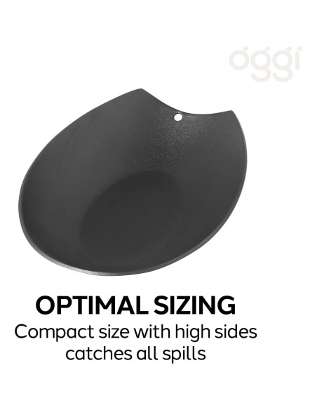 Soporte para cucharas Oggi Spooner acero inoxidable negro 13.34x8.89cm