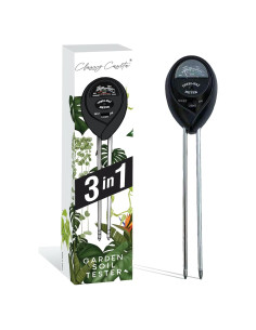 Medidor de Humedad del Suelo 3-en-1 Classy Casita - Negro