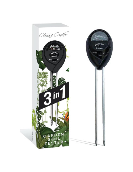 Medidor de Humedad del Suelo 3-en-1 Classy Casita - Negro