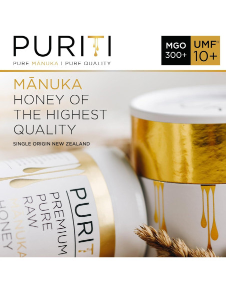 Miel de Manuka PURITI MGO 300+ UMF 10+ 250g Cruda Nueva Zelanda