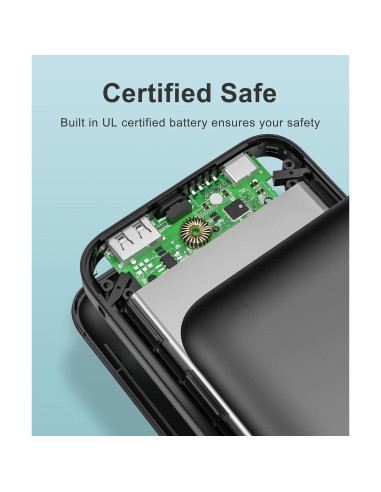 Paquete de 2 Cargadores Portátiles Metecsmart 10000mAh USB-C