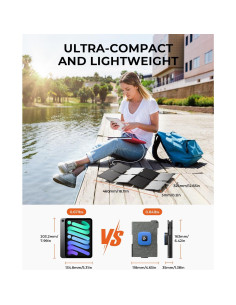 Cargador Solar Portátil BigBlue 25W Plegable IP68 USB-A/C 2