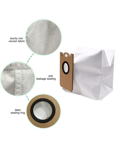 Bolsas de Polvo ZXHUANGOH para iHome AutoVac Nova Pro - 6 Paquetes