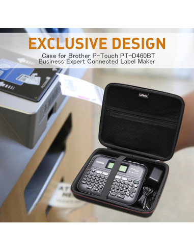 Funda Rosa LTGEM para Etiquetadora Brother P-Touch PT-D610BT