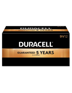 Baterías Alcalinas Duracell 9V CopperTop - Paquete de 12
