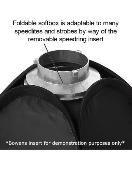 Softbox Plegable Fotodiox Pro 60x60 cm con Rejilla Eggcrate